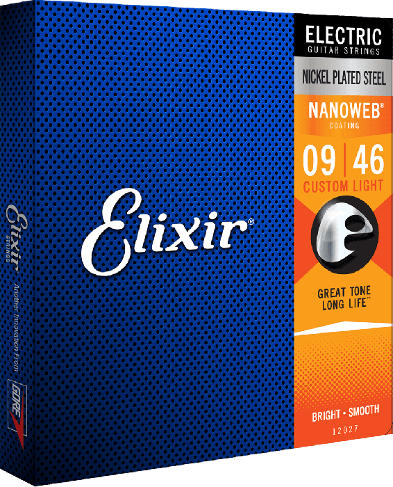 Tenslotte Draaien Afkorting Elixir 12027 | NU €13.90| Goedkope gitaar snaren | Gitaarsnaren |  Electrische Gitaar snaren | Nanoweb Custom Light | Elixir - Stringweb.nl